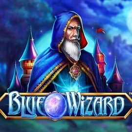 Blue Wizard logo by Quickspin at Rosy Bingo