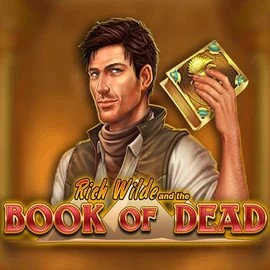 Book of Dead online game logo by Play'n GO on rosy-bingo.net