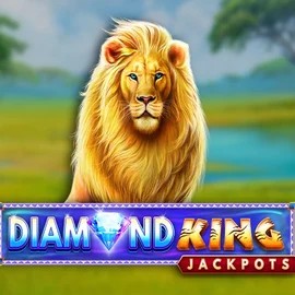 Diamond King Jackpots casino game by SpinPlay Games – featured logo at Rosy Bingo