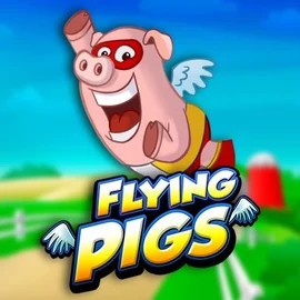 Bingo logo of Flying Pigs from Play'n GO at Rosy Bingo