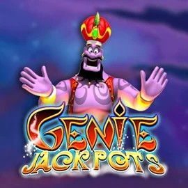 Genie Jackpots slot visual from Blueprint Gaming available on rosy-bingo.net