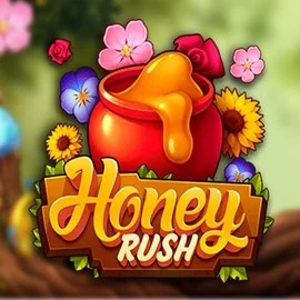 Honey Rush online game logo by Play'n GO on rosy-bingo.net