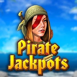 Official Jackpots logo: Pirate Jackpots by Belatra Games at Rosy Bingo