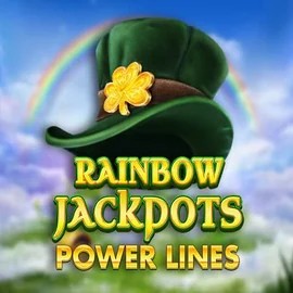Rainbow Jackpots Power Lines by Red Tiger Gaming, showcased at rosy-bingo.net – game logo