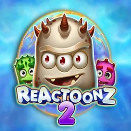 Reactoonz 2 casino game by Play'n GO – featured logo at Rosy Bingo