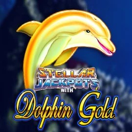 Dolphin Gold with Stellar Jackpots game by Lightning Box Game – logo hosted on Rosy Bingo
