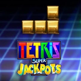 Jackpots logo of Tetris Super Jackpots from WMS at Rosy Bingo